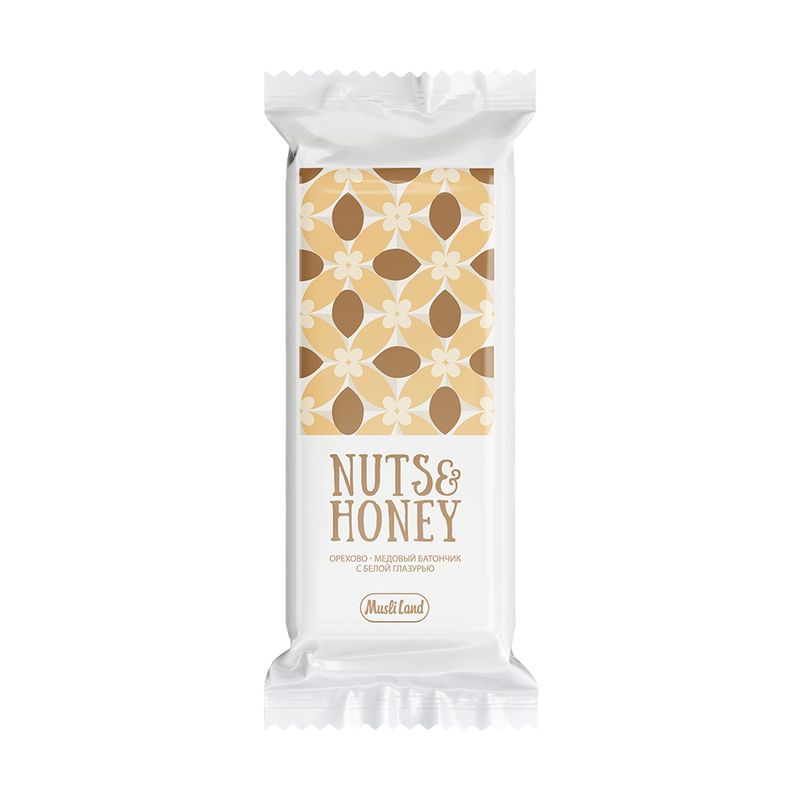 Орехово-медовый батончик «Nuts&Honey», Musliland, 45 г, в ассортименте