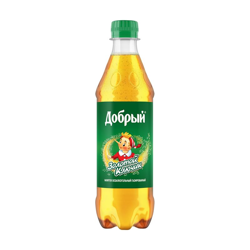Напиток газированный "Золотой ключик", Добрый, 0,5 л