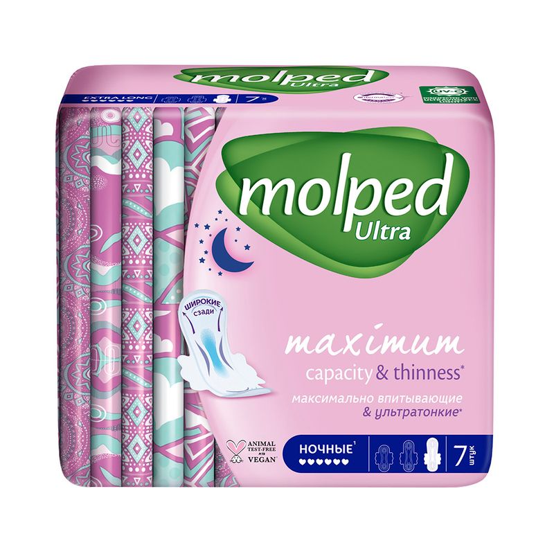 Прокладки, Molped, ночные, 7 шт.