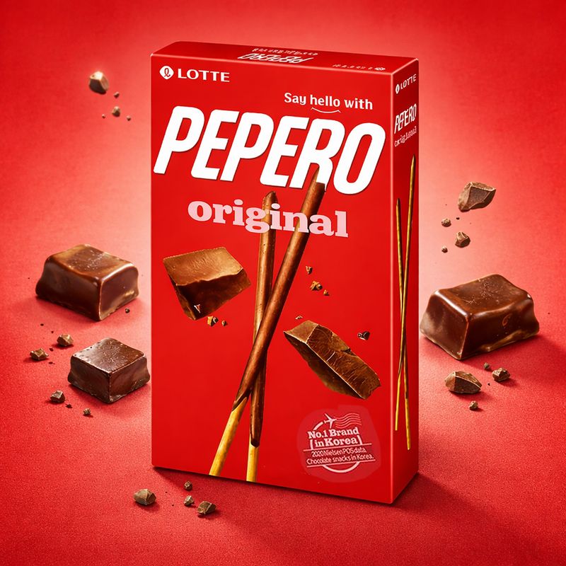 Соломка в шоколадной глазури, Pepero Original, 47 г
