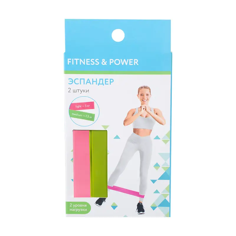 Эспандер, Fitness&Power, 2 шт., в ассортименте
