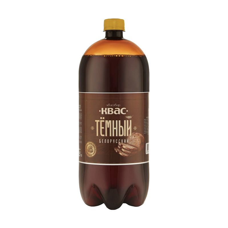 Квас "Белорусский", Квасовар, тёмный, 1,5 л