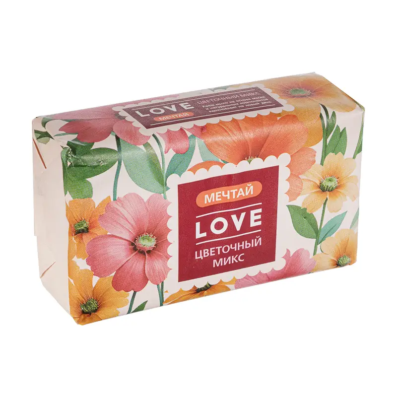Крем-мыло туалетное твёрдое, Love, 180 г, в ассортименте