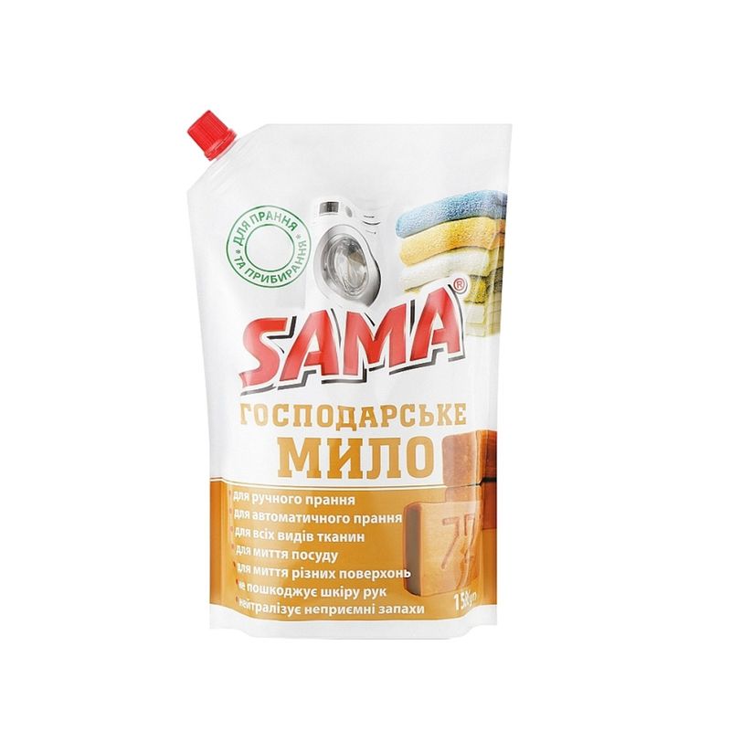 Жидкое хозяйственное мыло, SAMA, 1500 г