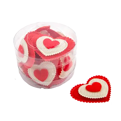 Наклейки декоративные "Сердечки", 5 см, 12 шт