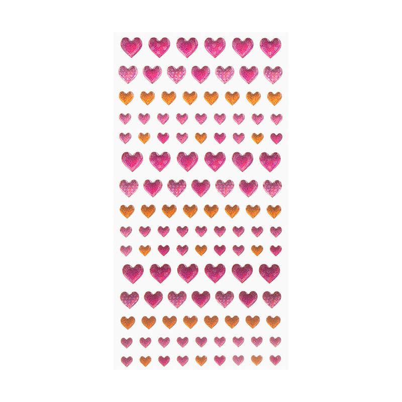 Наклейка "Сердца", With Love, 17,5х9 см, в ассортименте