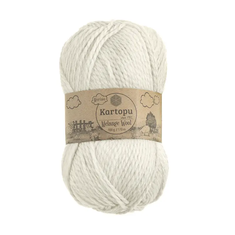 Пряжа для ручного вязания "Melange Wool", Kartopu, 100 г, 170 м, в ассортименте