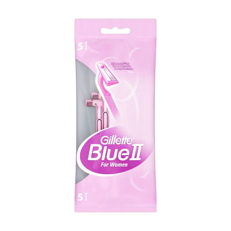 Станки для бритья "Blue 2", Gillette, для женщин, 5 шт.