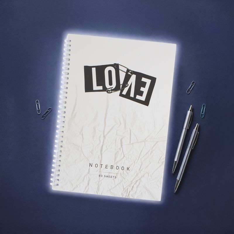 Тетрадь, А4, 80 листов, на гребне, в ассортименте