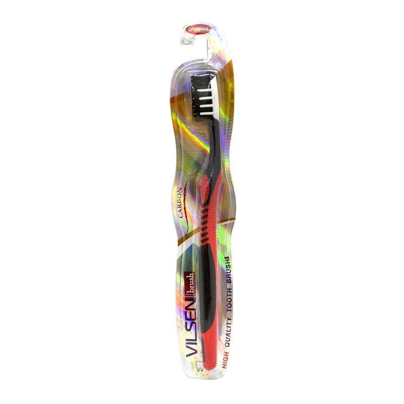 Зубная щетка Vilsenbrush Carbon средней жесткости
