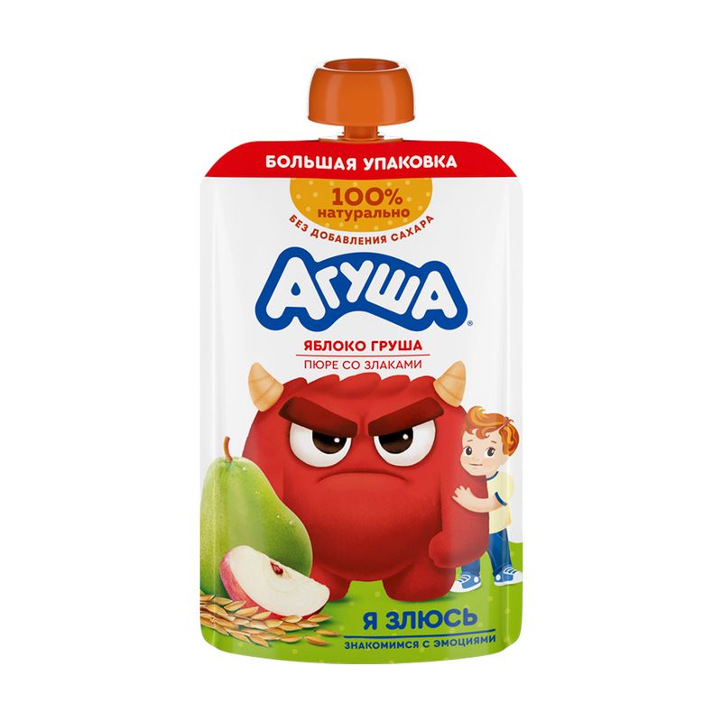 Фруктовое пюре, Агуша, 160 г, в ассортименте