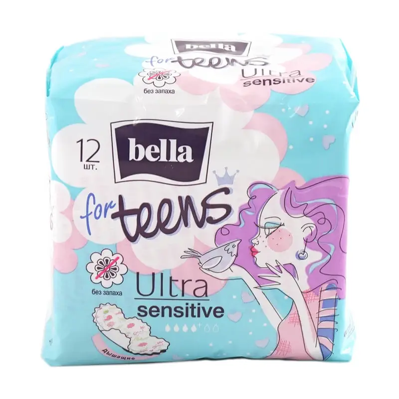 Прокладки "For teens", Bella, 12 шт., в ассортименте