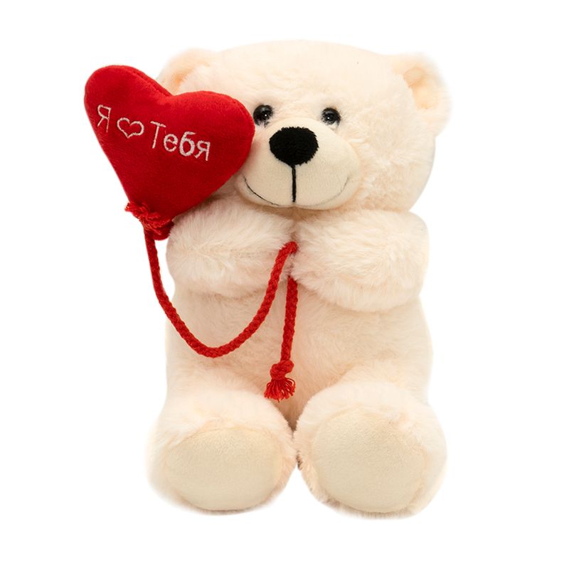 Игрушка "Мишка с сердцем", With Love, 23 см, в ассортименте