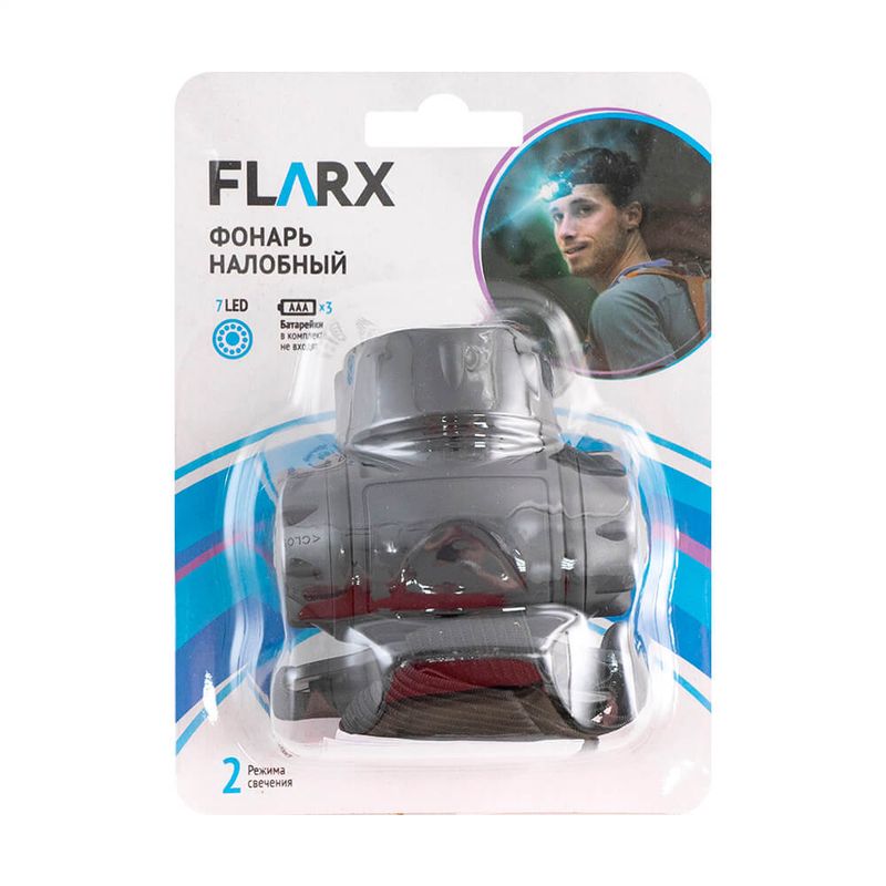 Фонарь налобный, Flarx, в ассортименте