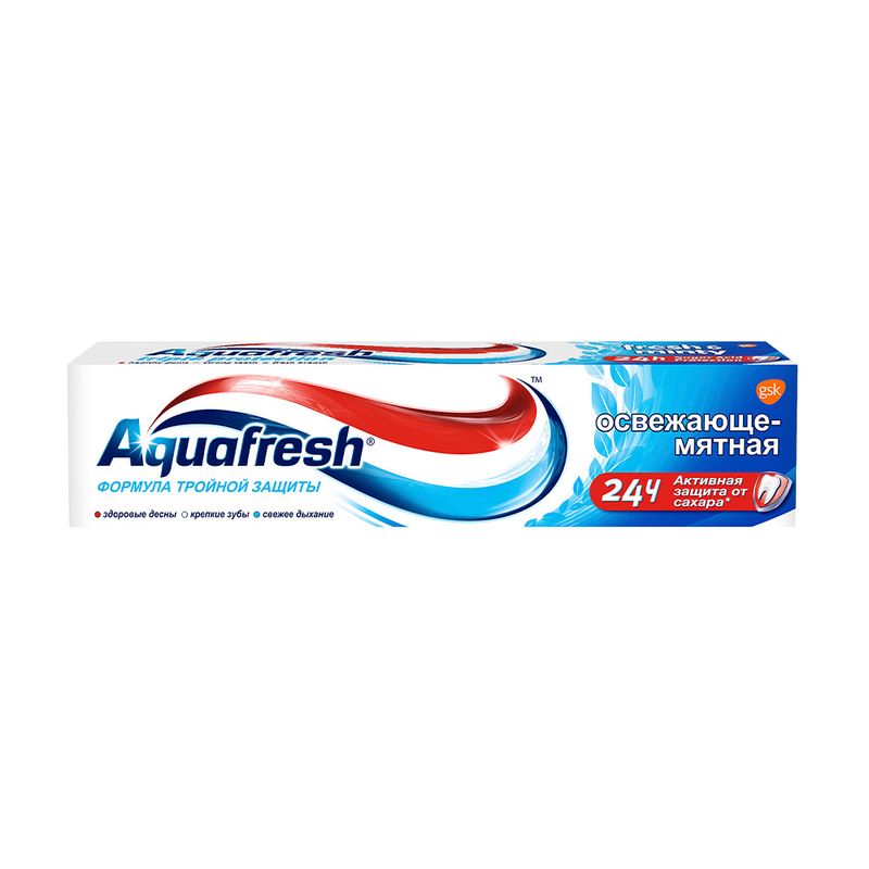 Зубная паста "Освежающе-Мятная", Aquafresh, 100 мл