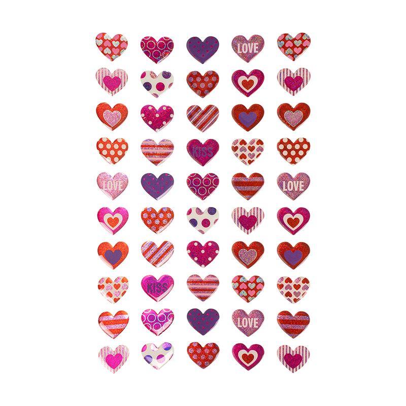 Наклейка "Сердца", With Love, 14х25 см, в ассортименте