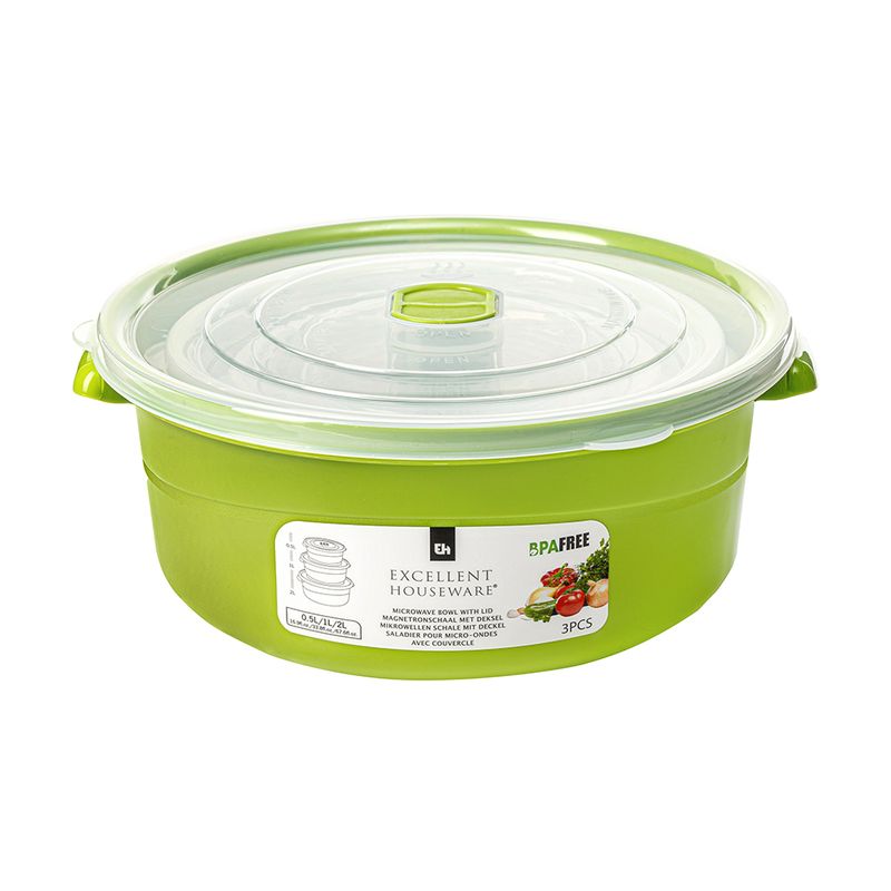 Комплект контейнеров для хранения продуктов, 3 шт.