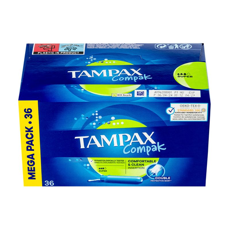 Тампоны, Tampax, 36 шт.