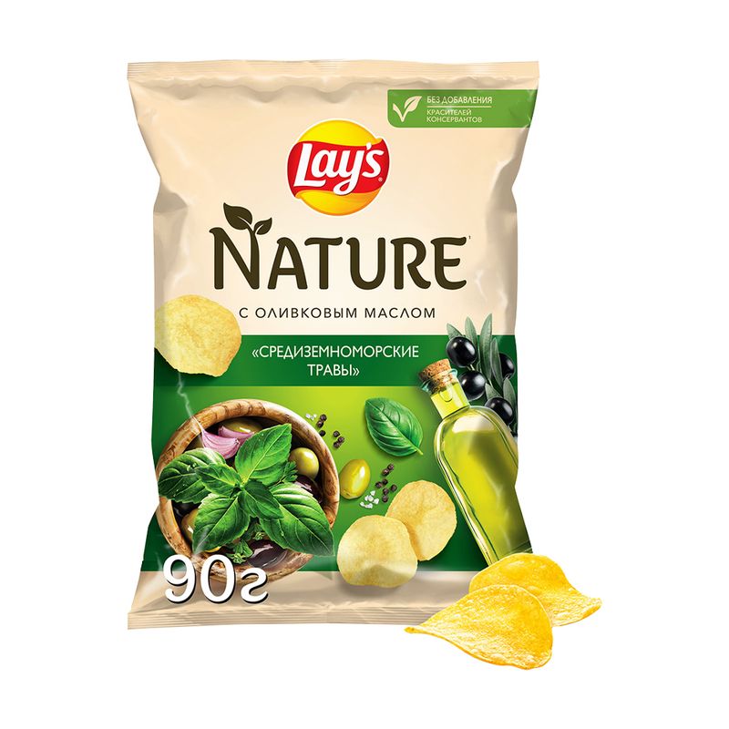 Картофельные чипсы, Lay's, Nature, 90 г, в ассортименте