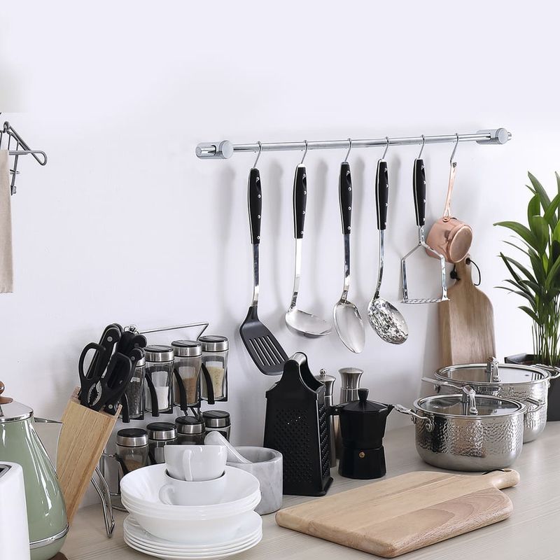 Держатель настенный для кухонных принадлежностей с 6 крючками, O'Kitchen