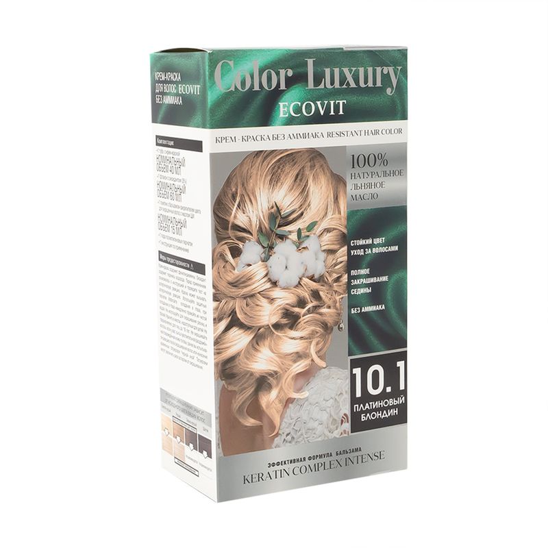 Крем-краска для волос "Color Luxury", ECOVIT, в ассортименте