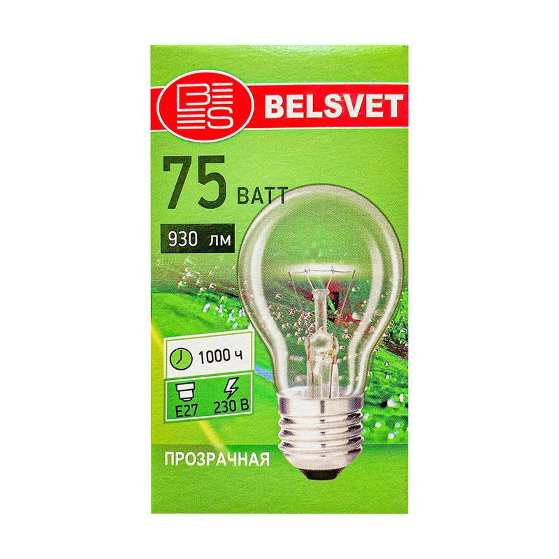 Лампа накаливания, Belsvet, E27, 230 V
