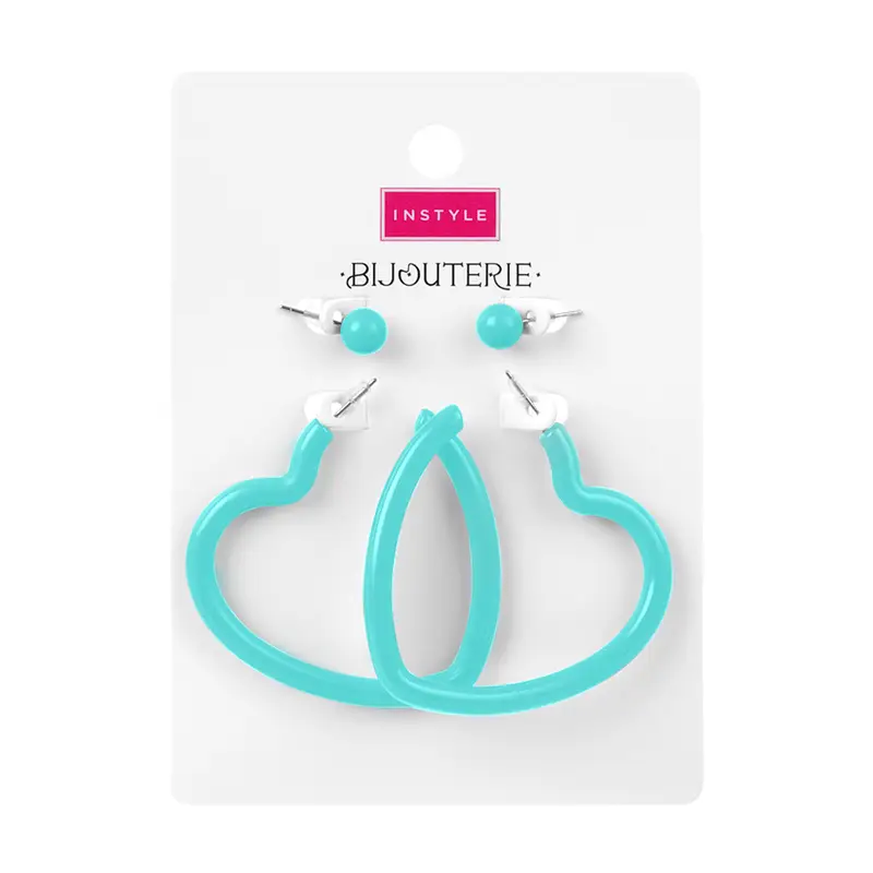 Серьги, INSTYLE, 2 пары, в ассортименте