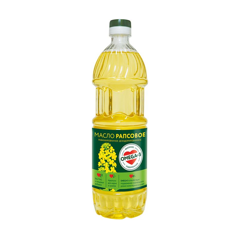 Масло рапсовое, Золотая капля, рафинированное, дезодорированное, 0,85 л