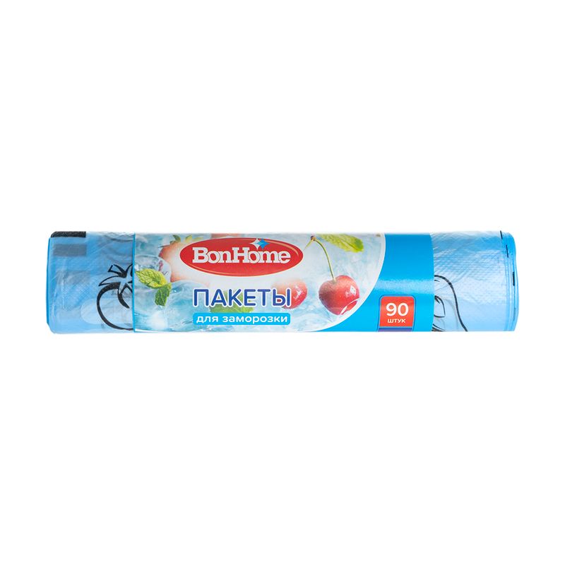 Пакеты для заморозки, BonHome, 90 шт., 25х32 см