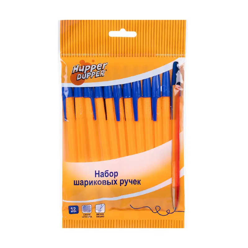Набор шариковых ручек, Hupper Dupper, 12 шт., в ассортименте