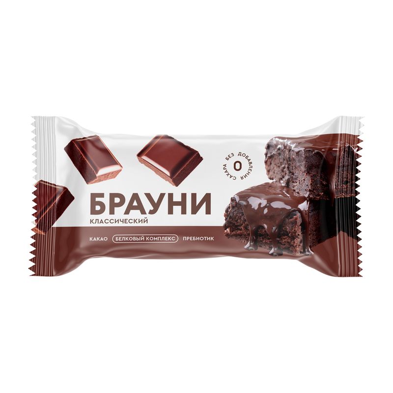 Пирожное протеиновое "Брауни", Royal cake, 50 г, в ассортименте