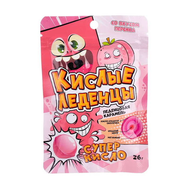 Кислые леденцы, 26 г, в ассортименте