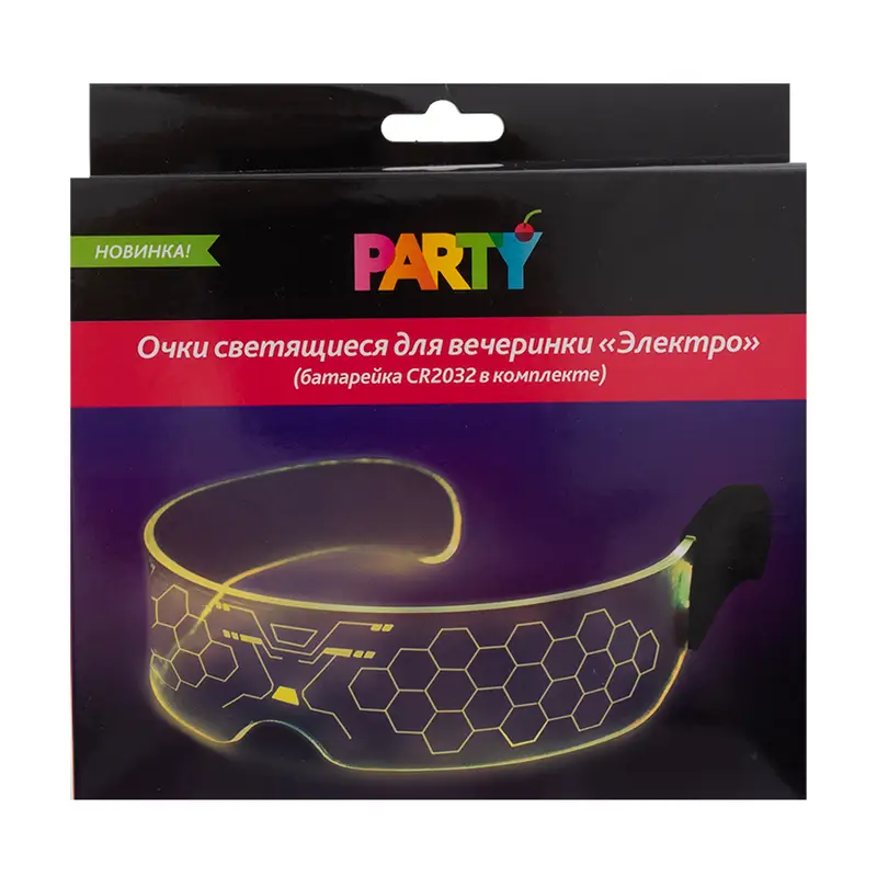 Очки светящиеся для вечеринки "Электро", Party, в ассортименте