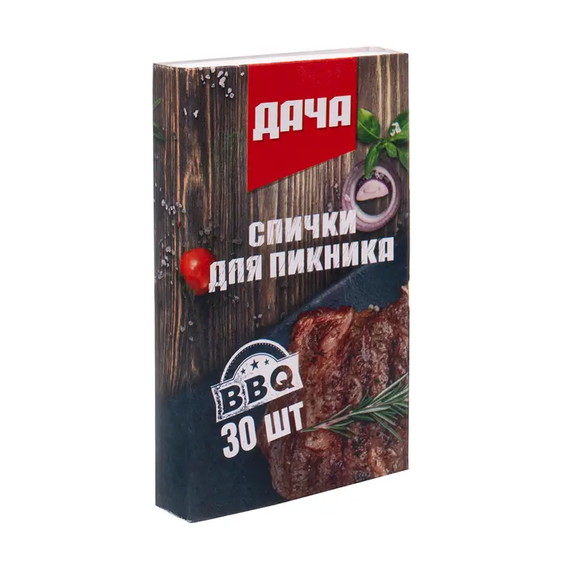 Спички для пикника "ДАЧА", 8,5 см, 30 шт.