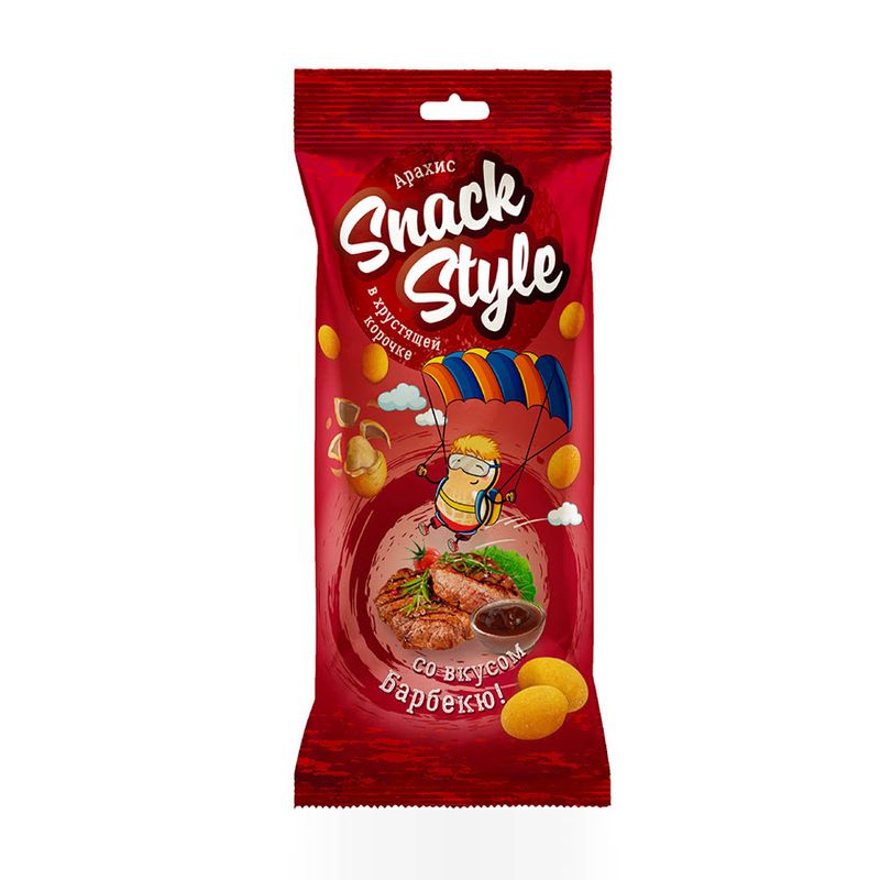 Арахис в хрустящей корочке, Snack Style, 80 г, в ассортименте