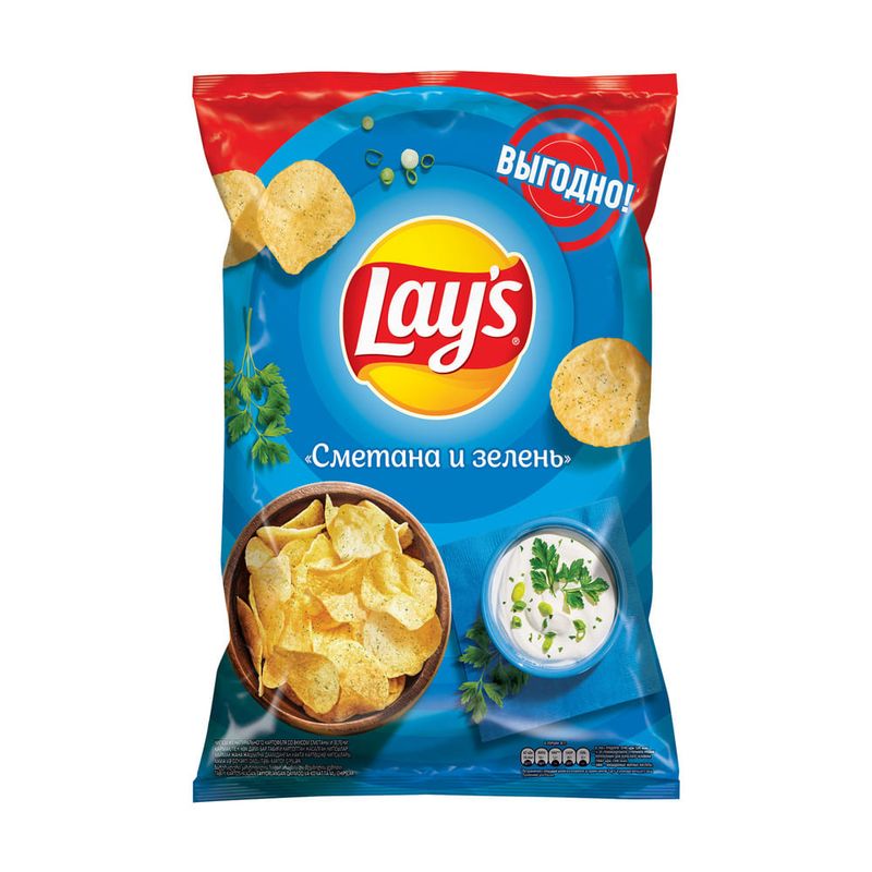Картофельные чипсы, Lay's, 210 г, в ассортименте