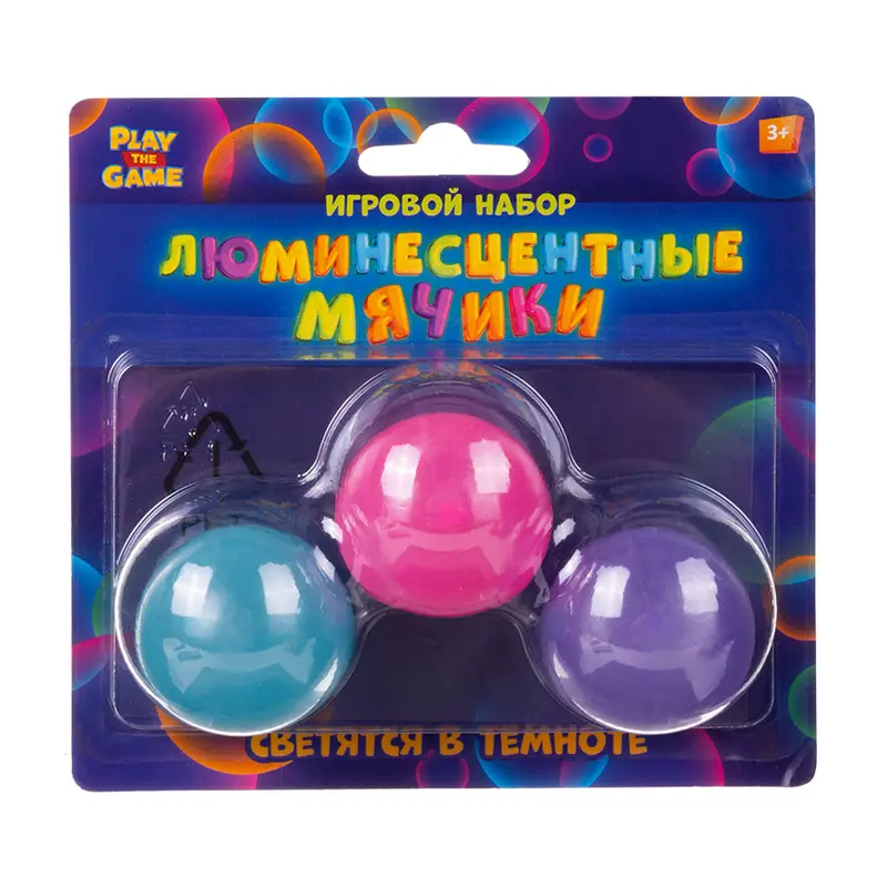 Игровой набор "Люминесцентные мячики", Play the Game, в ассортименте