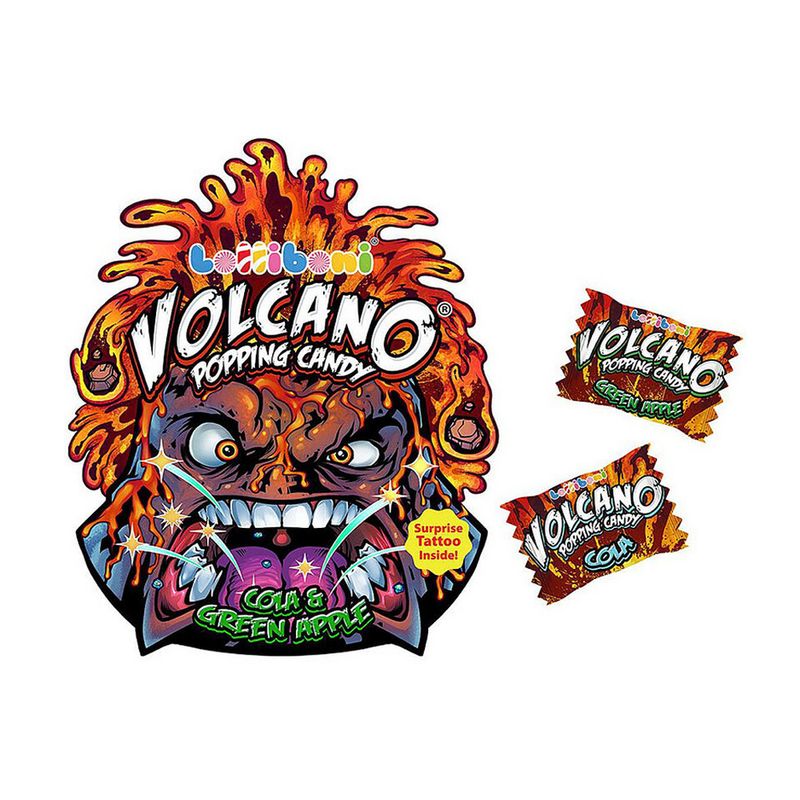Конфеты Volcano popping candy, со вкусом клубники, 18 г