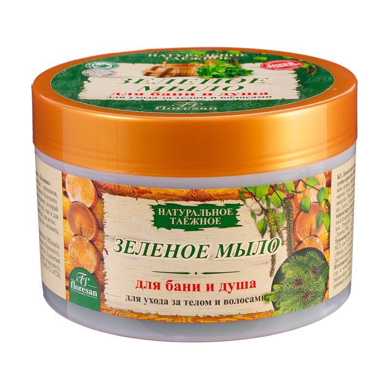 Мыло натуральное для бани и душа, Floresan, 450 г