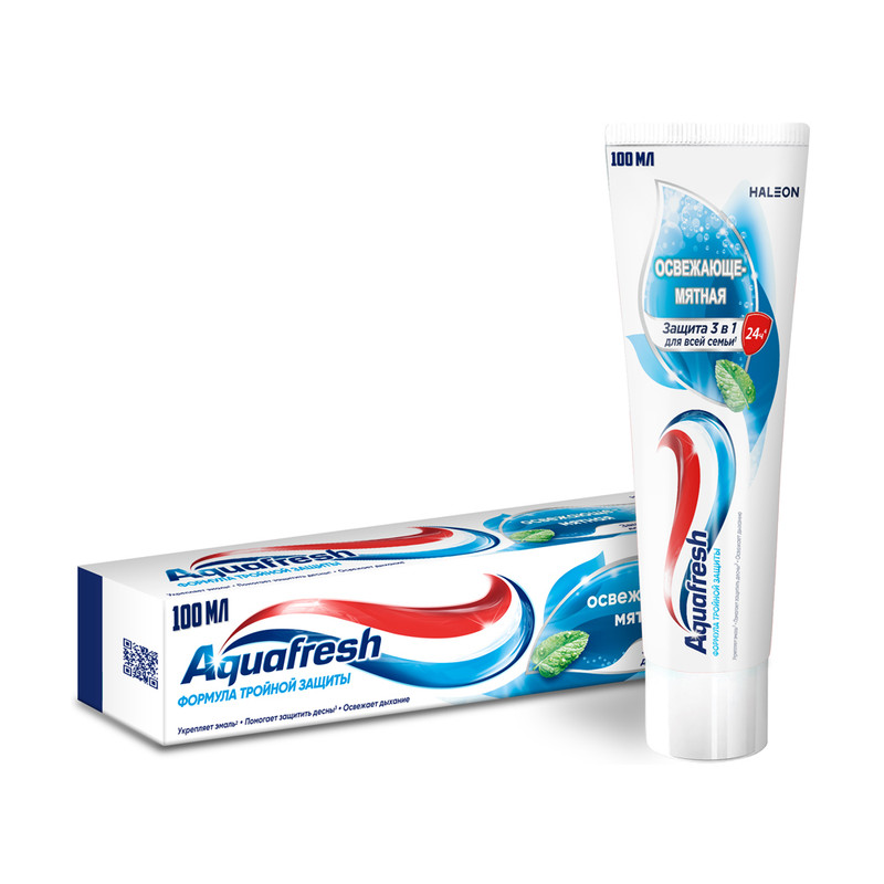 З/паста Aquafresh Освеж-мят 3в1 100мл