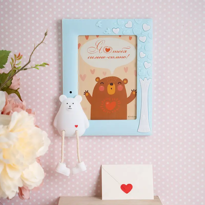 Фоторамка "Люблю", With Love, 24х18,5 см, в ассортименте