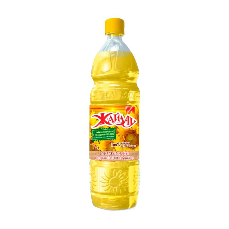 Масло подсолнечное, Жайлау, рафинированное, дезодорированное, 0,95 л