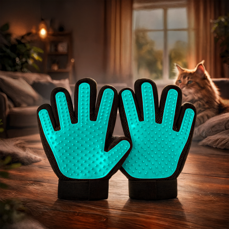 Щётка-перчатка для шерсти животных, Pet Club, 2 шт., 22х18 см, в ассортименте