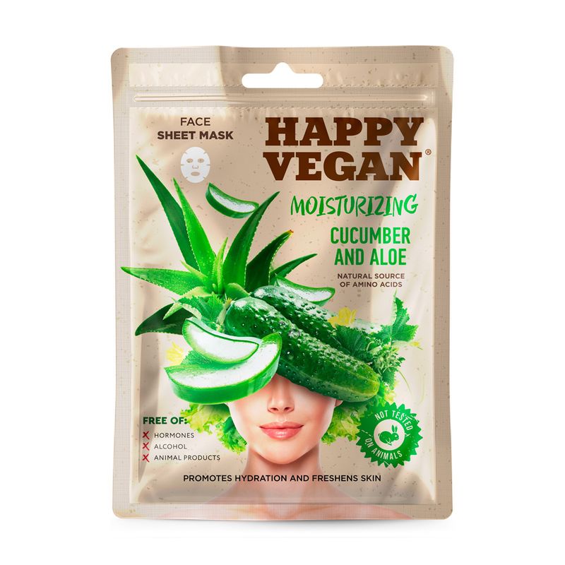 Маска для лица Happy Vegan, 25 мл, в ассортименте