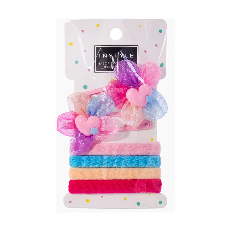 Набор аксессуаров для волос, INSTYLE, 6 предметов, в ассортименте