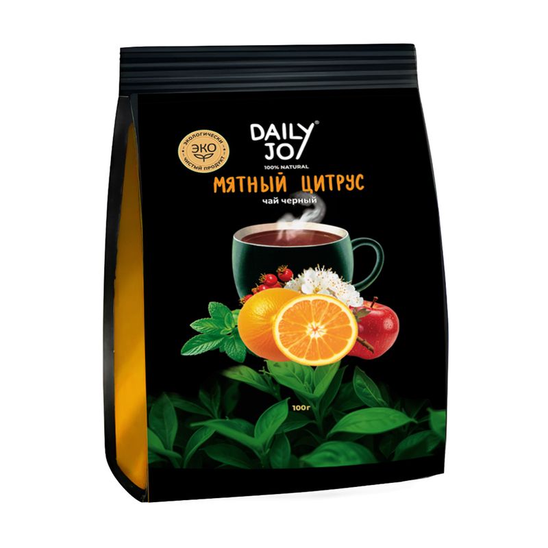 Чай чёрный "Мятный цитрус", Daily Joy, 100 г