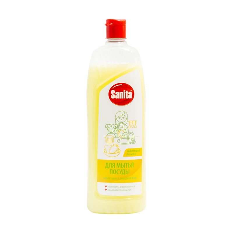 Средство для мытья посуды, Sanita, 1 л, в ассортименте