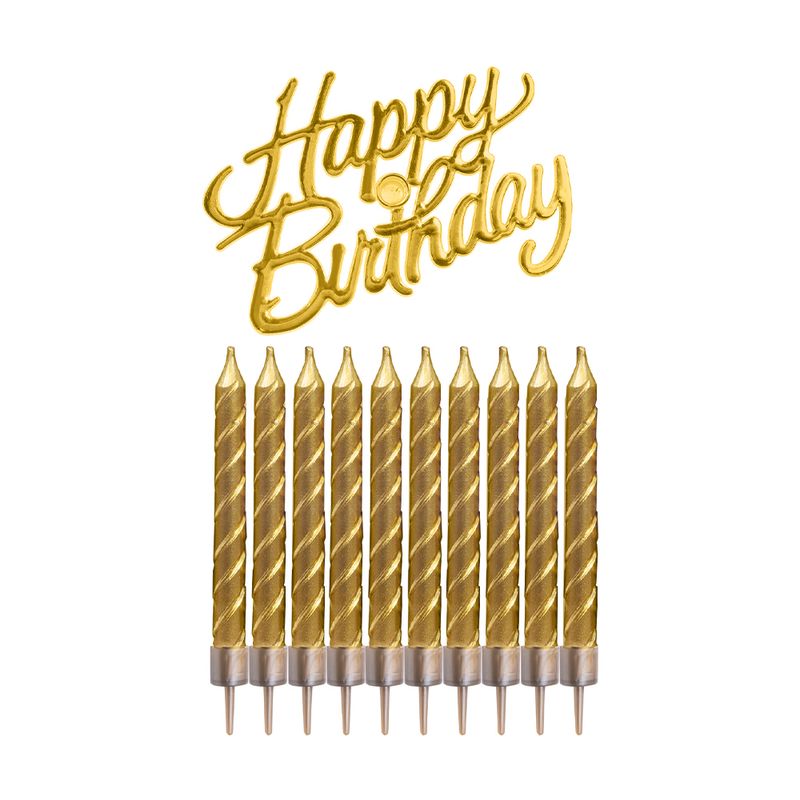 Свечи "Happy birthday", 10 шт