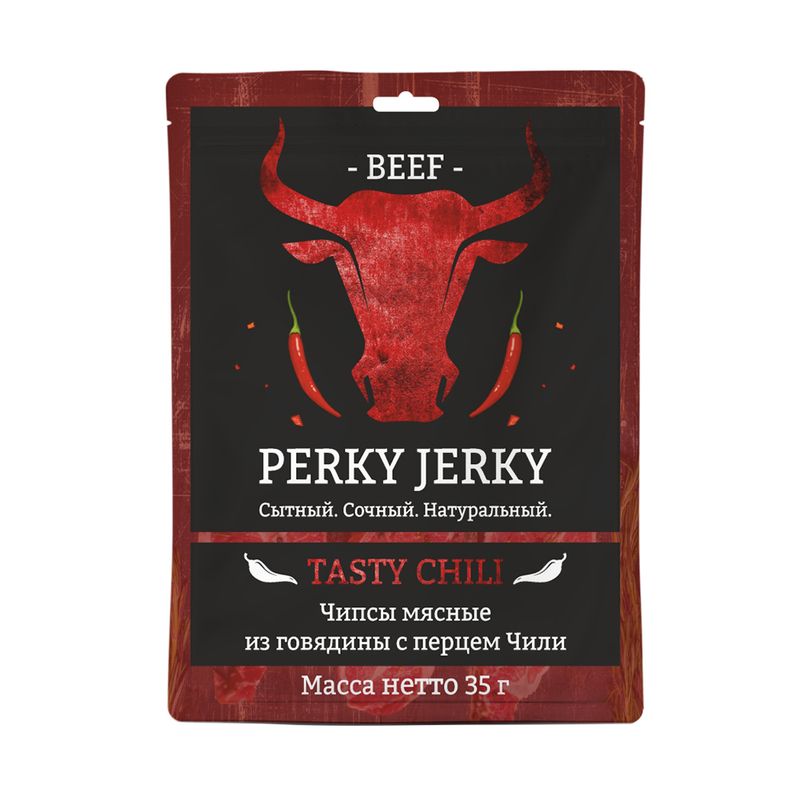 Чипсы мясные из говядины, PERKY JERKY, 35 г, в ассортименте
