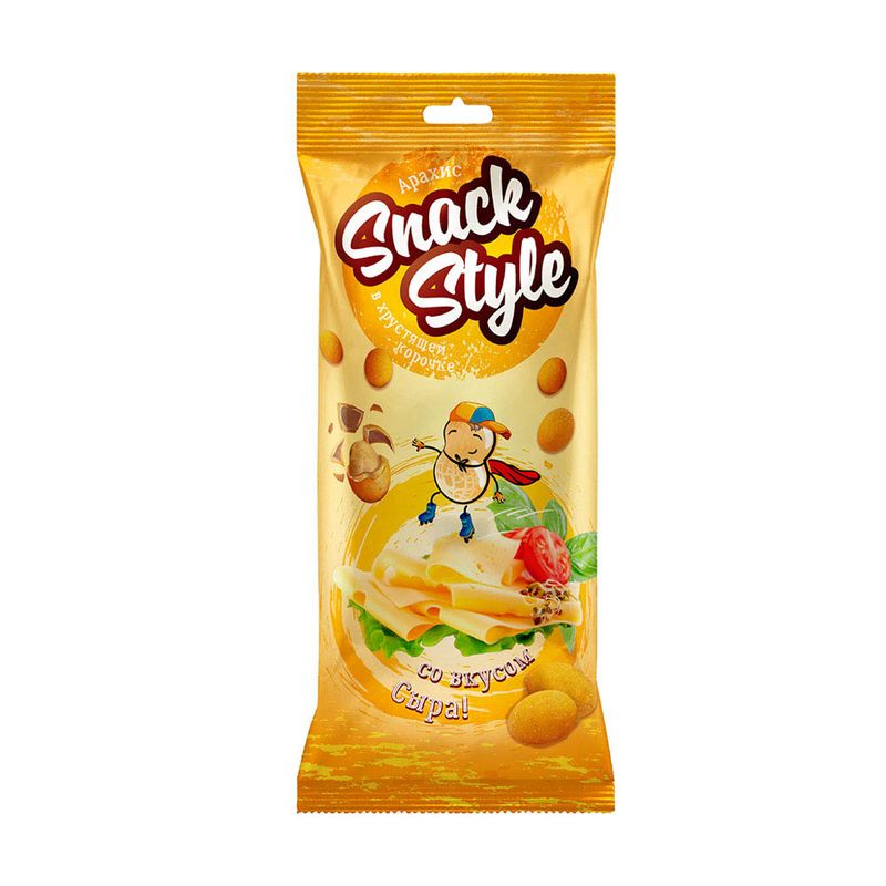 Арахис в хрустящей корочке, Snack Style, 80 г, в ассортименте